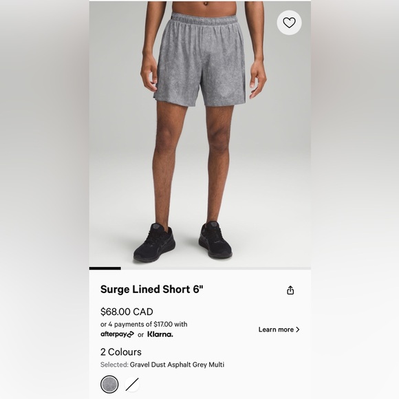 Lululemon men Surge lined 6” shorts - Picture 4 of 4